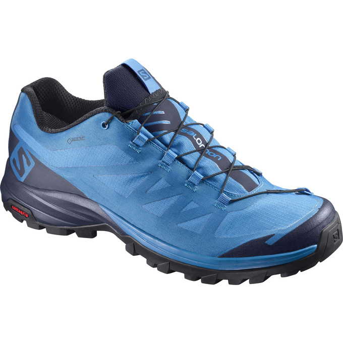 SALOMON OUTPATH GTX® Philippines - Men's Hiking Shoes - Blue/Navy | 635082-MFE